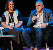 Dr Mohammad Abo-Hilal during the ARQ conference sharing his perspectives on psychotrauma in conflict settings