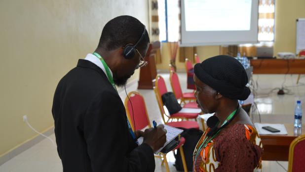 Jacqueline Bagabo participating in the ARQ Academic Writing Workshop