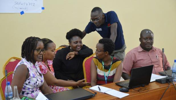Michel participating in the ARQ Academic Writing Workshop
